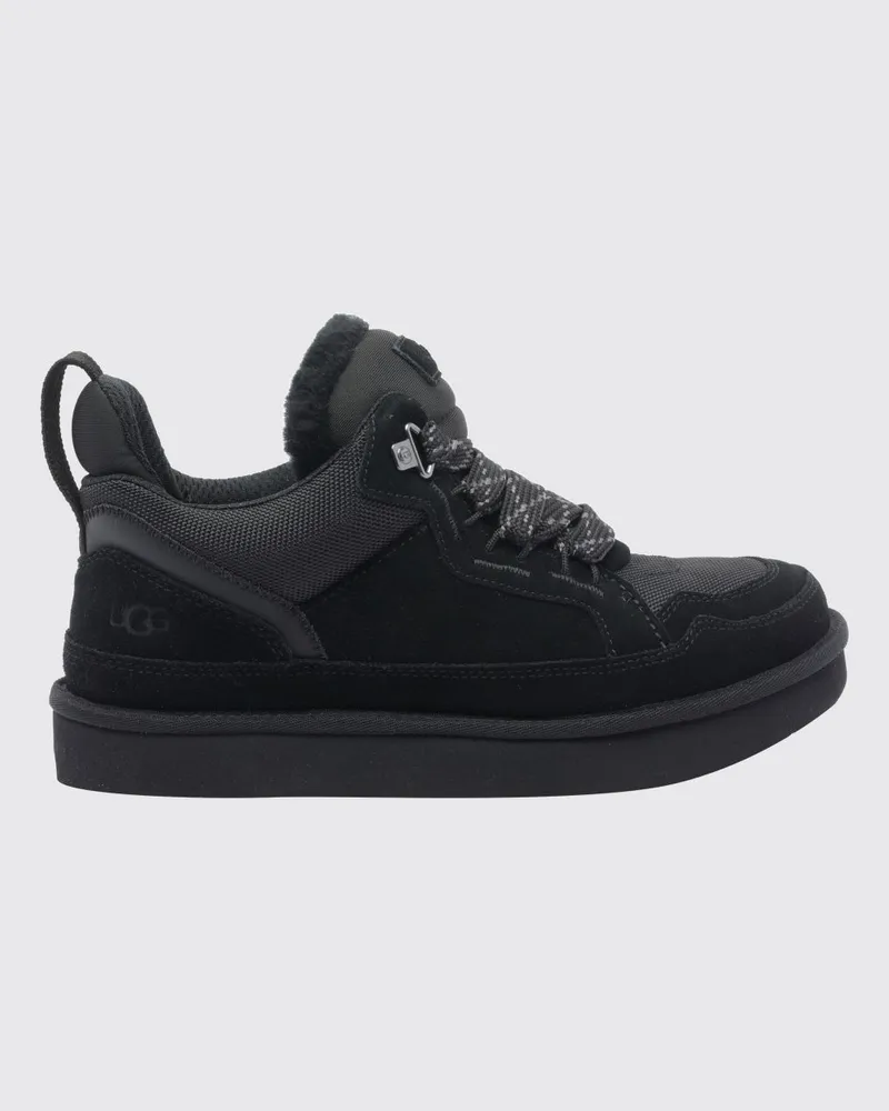 UGG Lowmel-Sneaker aus Veloursleder mit EVA-Sohle und geprägtem Logo Schwarz