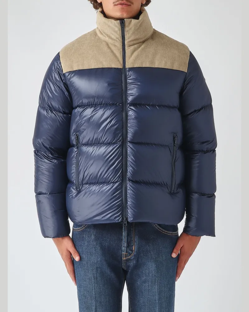 Colmar Wasserabweisende Stepp-Daunenjacke Dandy aus Nylon mit Stehkragen Navy
