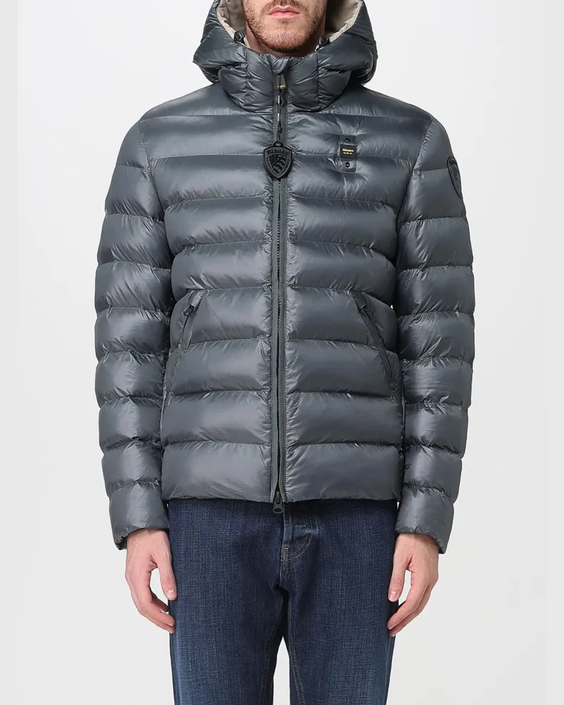 Blauer Jacke herren Grau