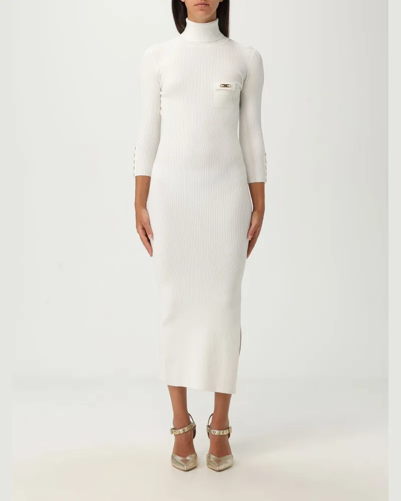 Elisabetta Franchi Kleider damen Ivory