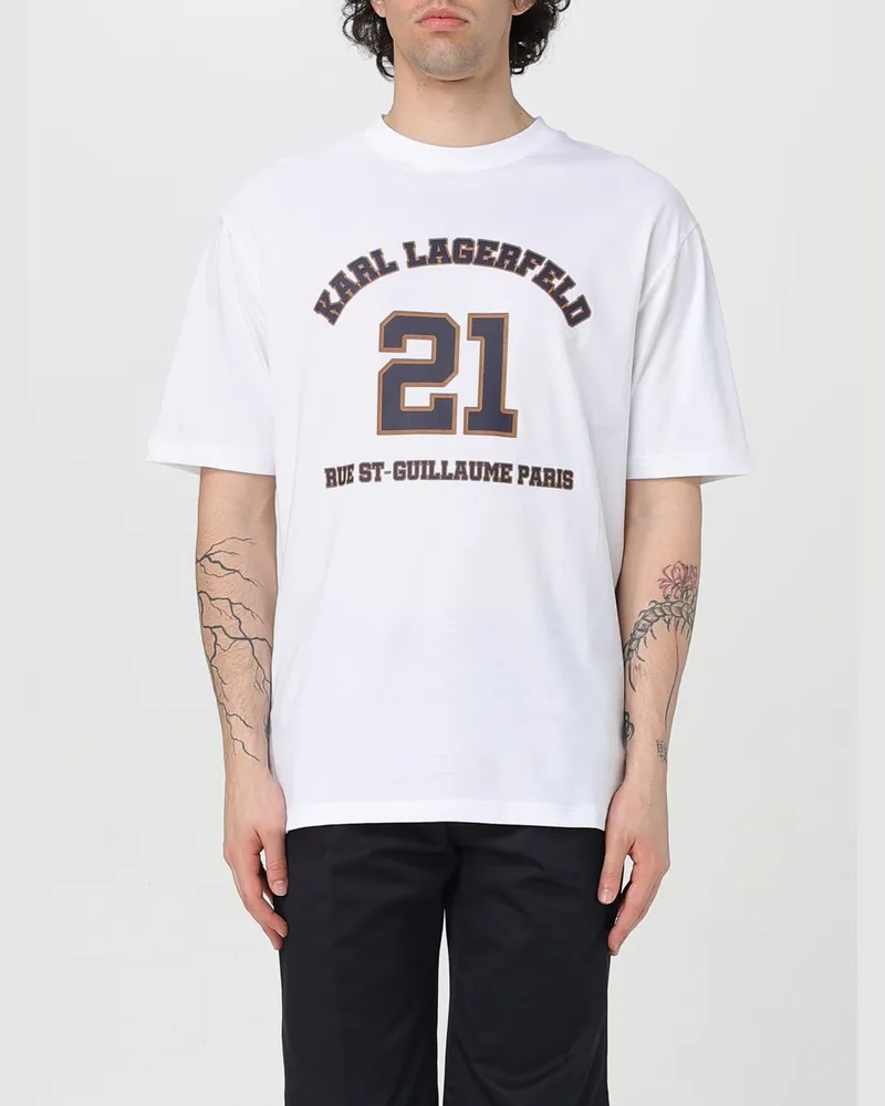 Karl Lagerfeld T-shirt herren Weiß