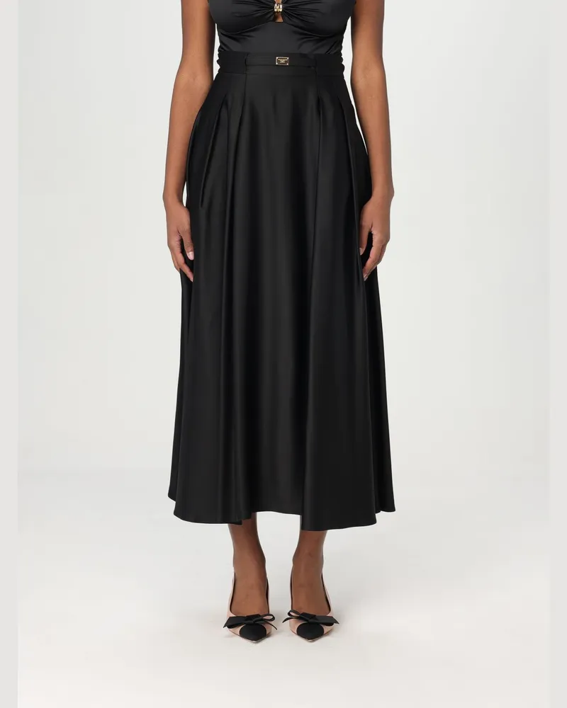 Elisabetta Franchi Rock damen Schwarz