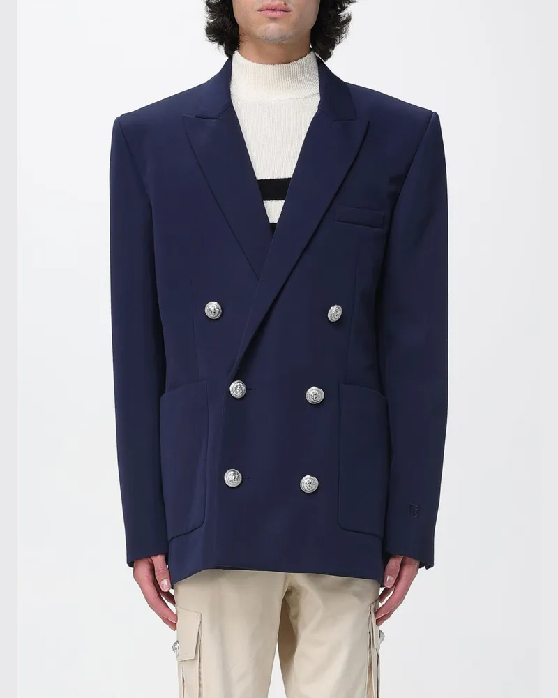 Balmain Jacke herren Blau