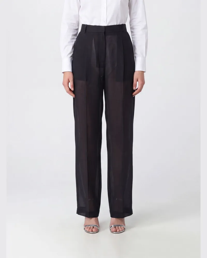 Tom Ford Maßgeschneiderte Wollhose mit weitem Bein und hoher Taille Braun