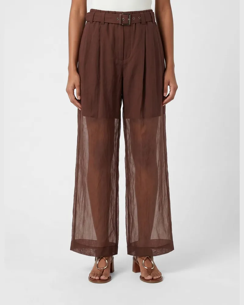 Brunello Cucinelli Hose damen Burgunderrot