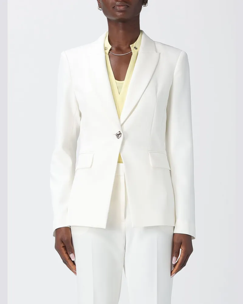 Liu Jo Einreihiger Polyester-Blazer Weiss