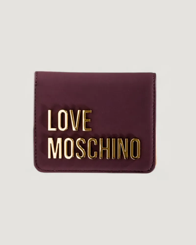 Moschino Geldbörsen damen Burgunderrot