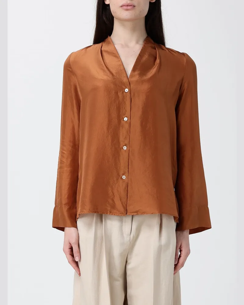 forte_forte Hemdbluse damen Braun