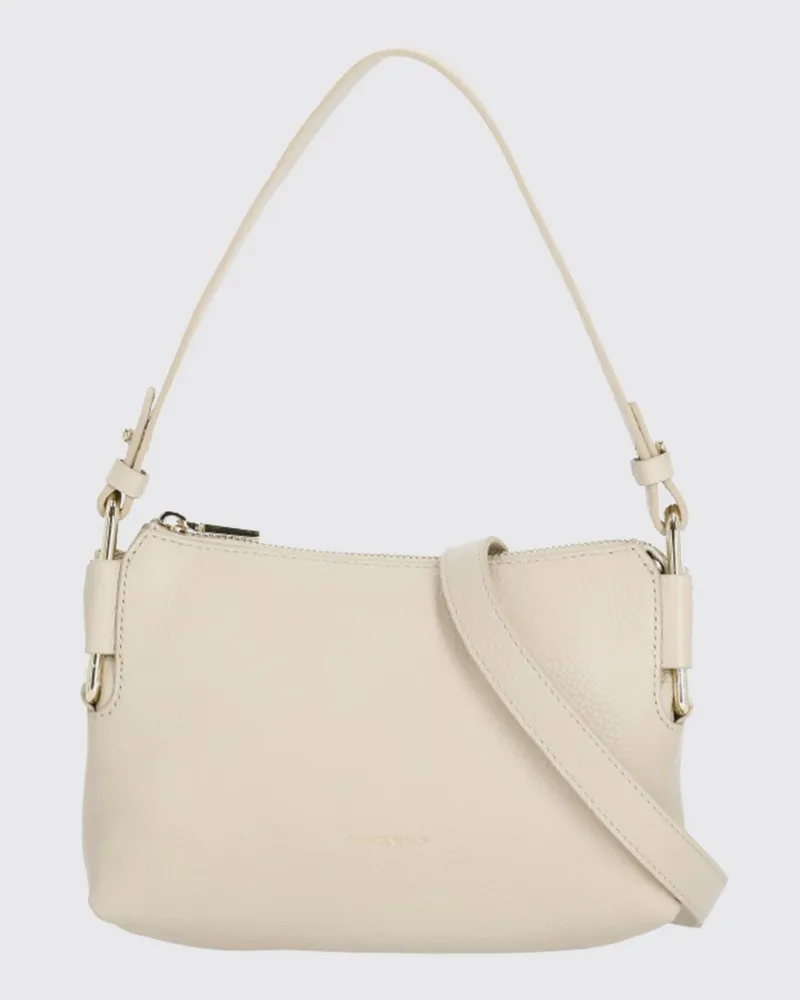 Coccinelle Rebekka Tasche aus genarbtem Leder Beige