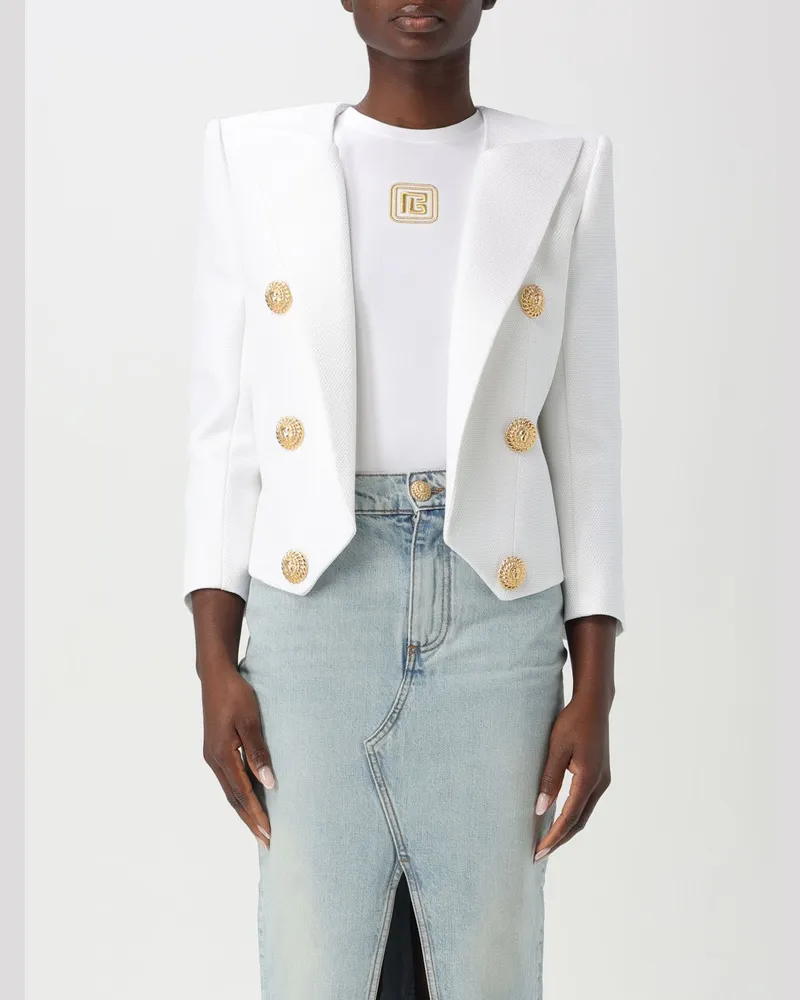 Balmain Jacke damen Weiß
