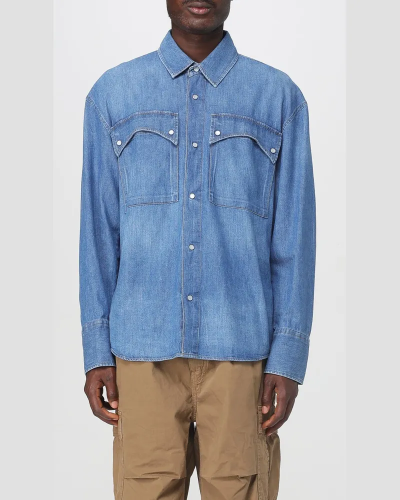 Amish Hemd herren Blau