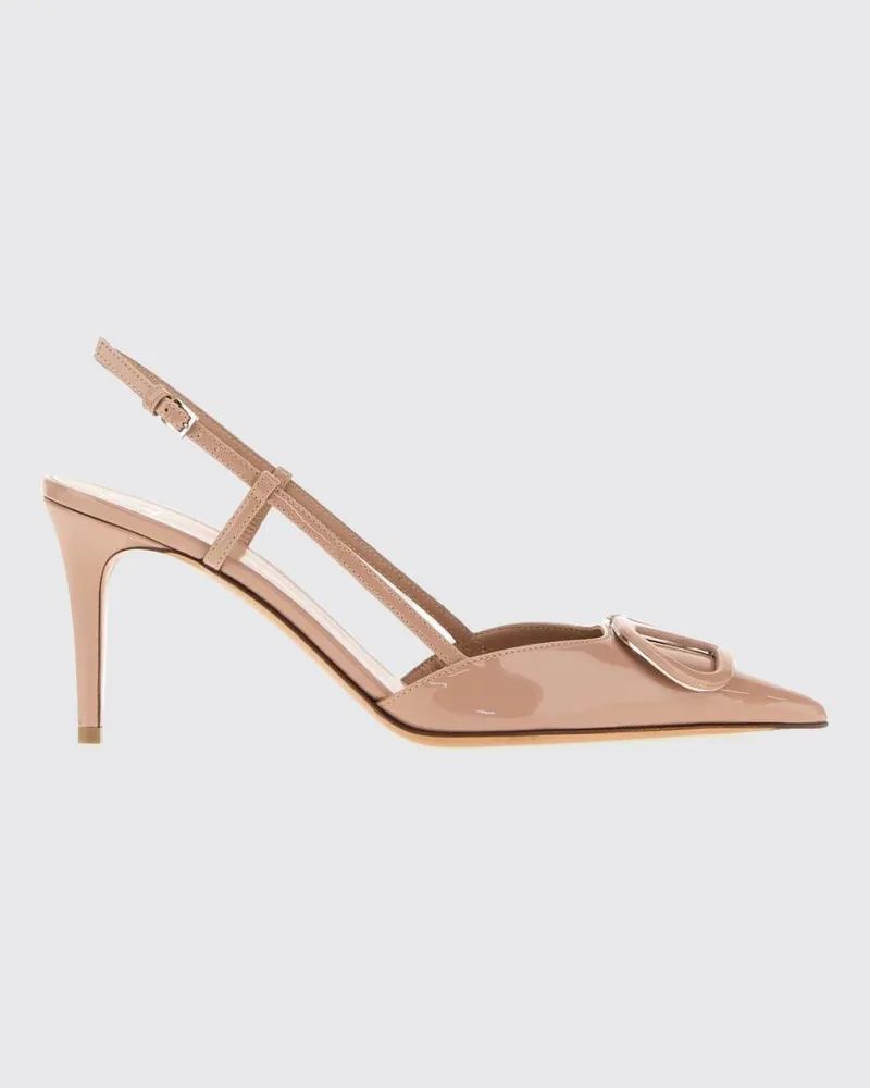 Valentino Garavani VLogo Signature Slingback-Pumps aus Lackleder mit Stiletto-Absatz Pink
