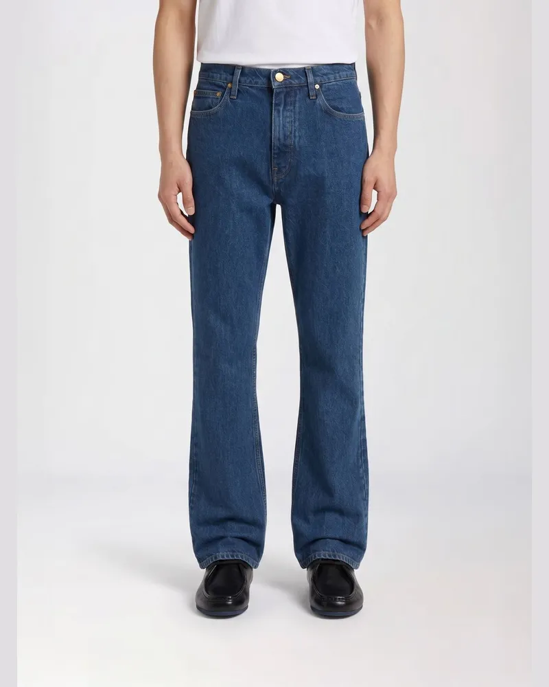 Jil Sander Flared Hose aus Baumwolldenim Denim