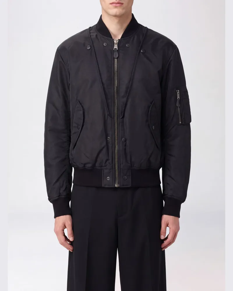 Maison Margiela Wendbare Nylon-Bomberjacke von mit winddichtem Finish Grau