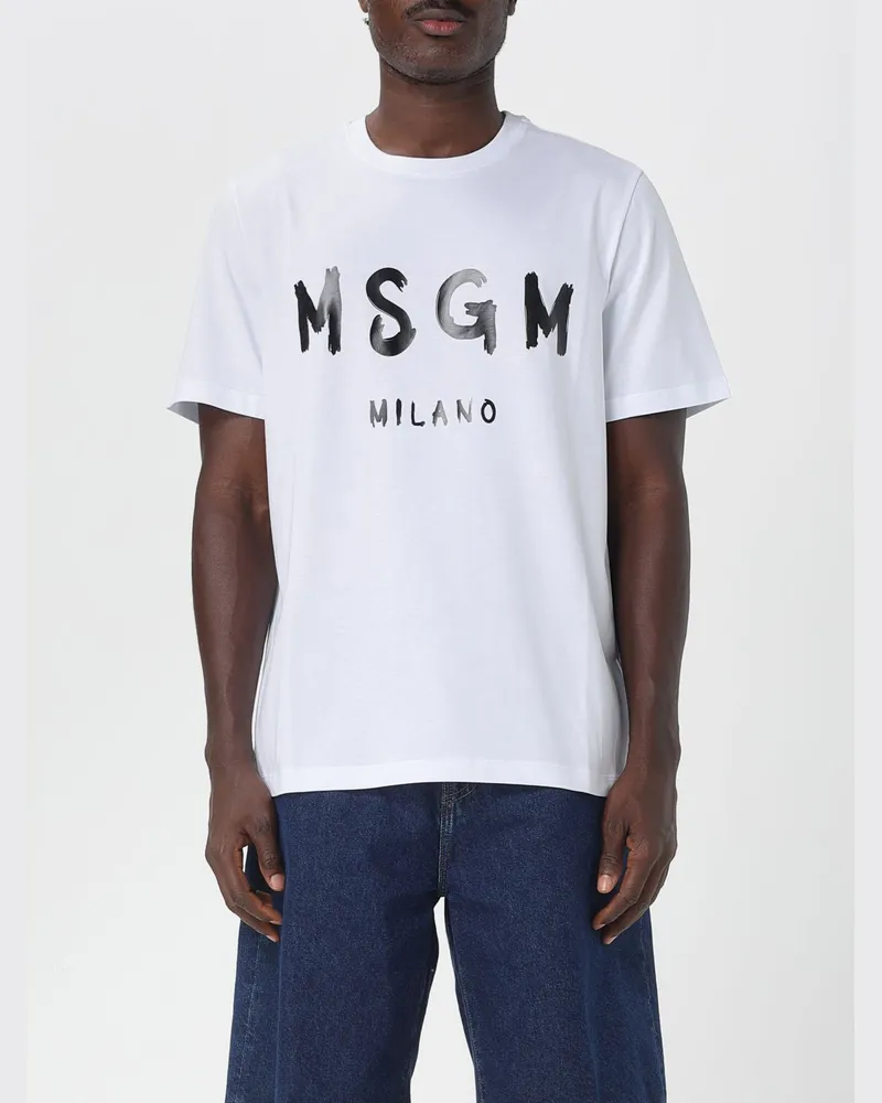 MSGM T-shirt herren Weiß