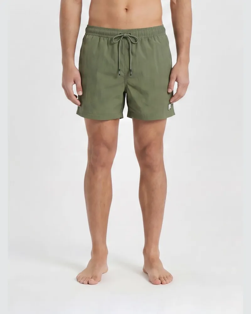 K-Way Boxer-Badehose aus Nylon Moosgrün