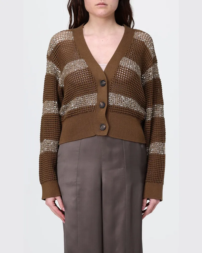 Brunello Cucinelli Pullover damen Braun