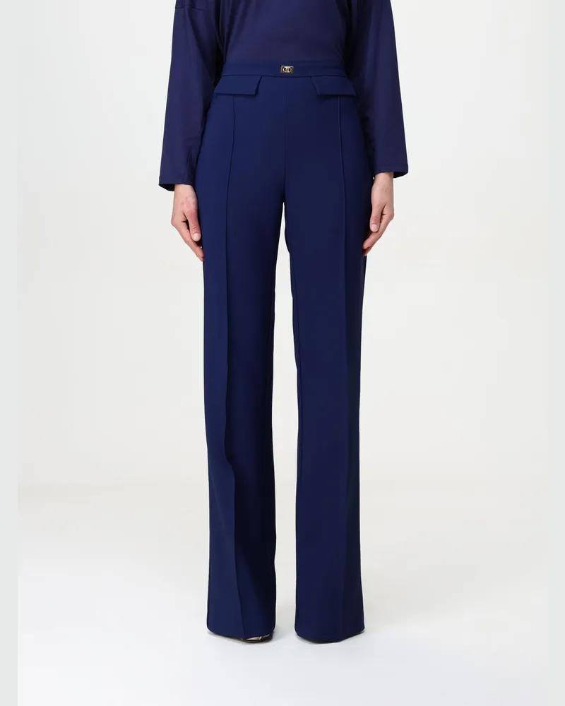 Elisabetta Franchi Hose damen Blau