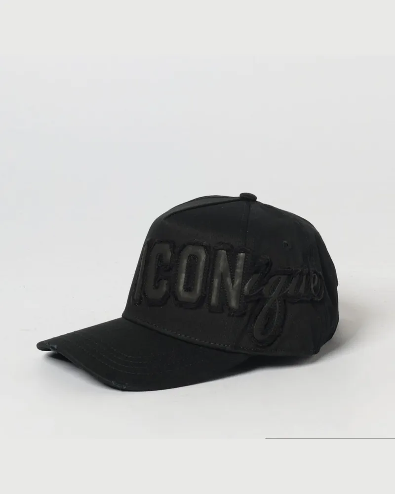 Dsquared2 Baumwollhut Schwarz