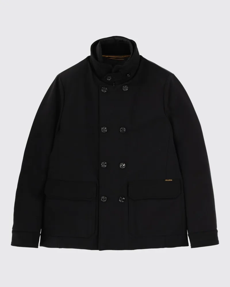 MOORER Mantel herren Schwarz