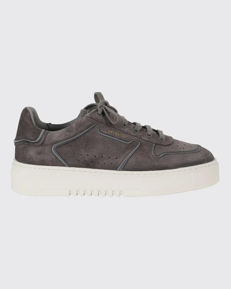Axel Arigato Orbit Low-Top-Sneaker aus Veloursleder mit Plateausohle und laminiertem Logo Charcoal