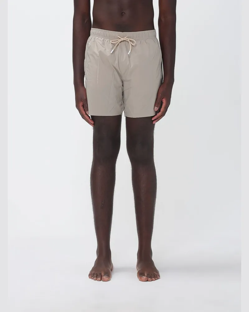 HUGO BOSS Badeanzug aus Nylon mit Kordelzug Beige