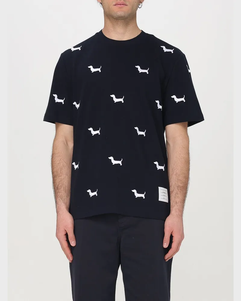 Thom Browne T-shirt herren Navy