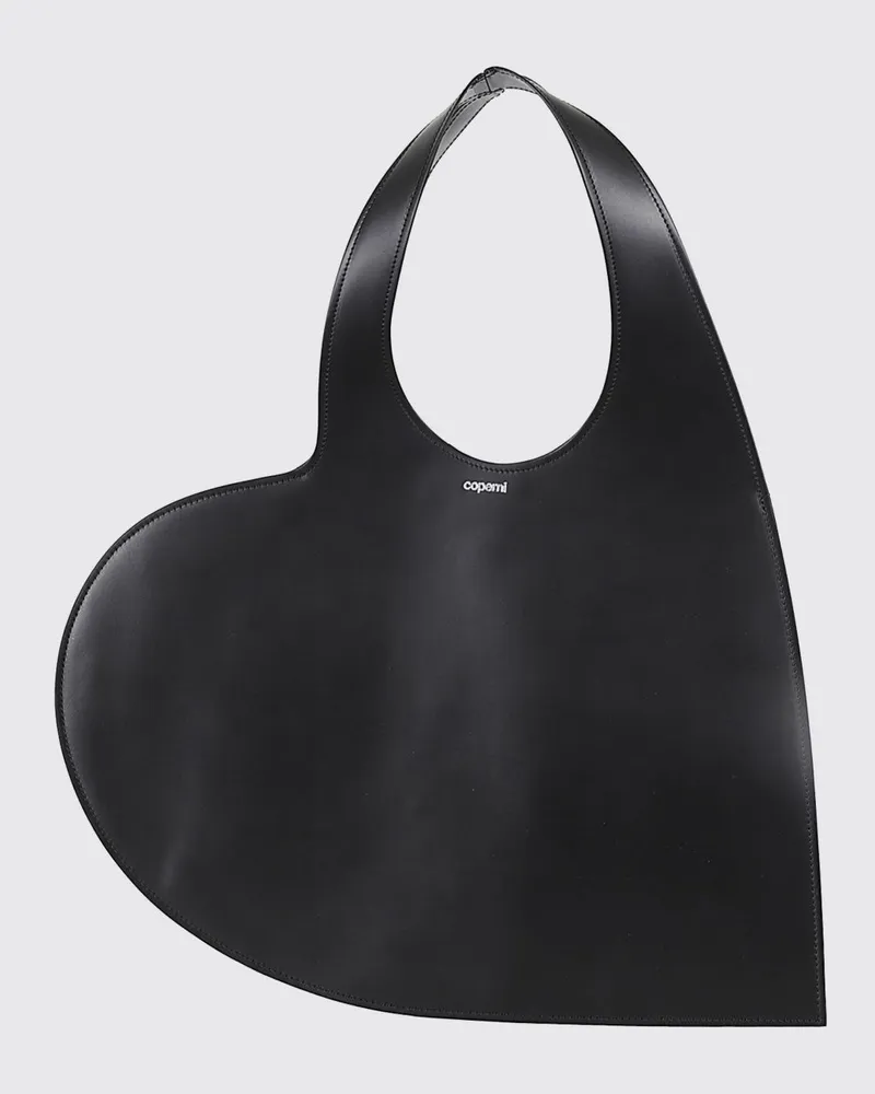 COPERNI Heart Schultertasche von aus Glattleder mit Herz-Design Schwarz