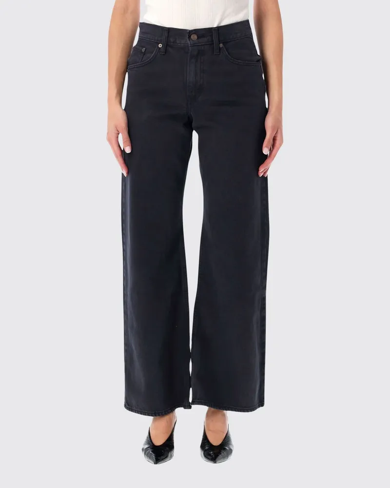 Levi's Straight Tapered Jeans mit mittlerer Leibhöhe aus Stretch-Denim Schwarz
