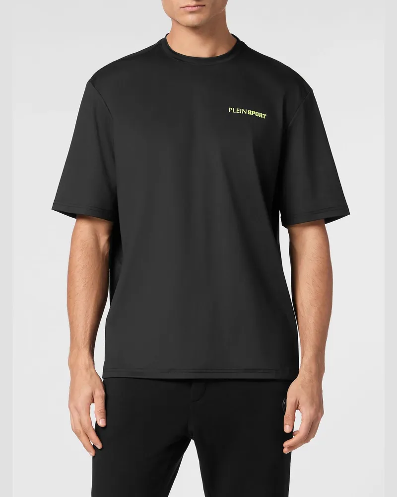 Philipp Plein Baumwoll-T-Shirt mit Logo Schwarz