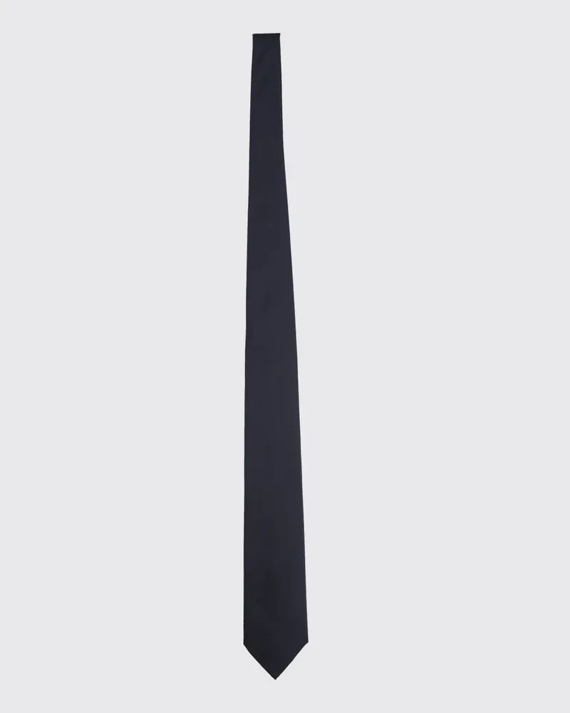 HUGO BOSS Klassische reinseidene blaue Krawatte für formelle und elegante Anlässe Blau