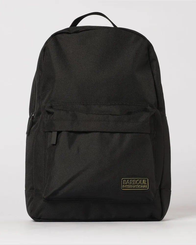 Barbour Knockhill Essential Nylon-Rucksack Schwarz