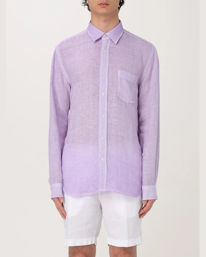 120% Lino Hemd herren Lila
