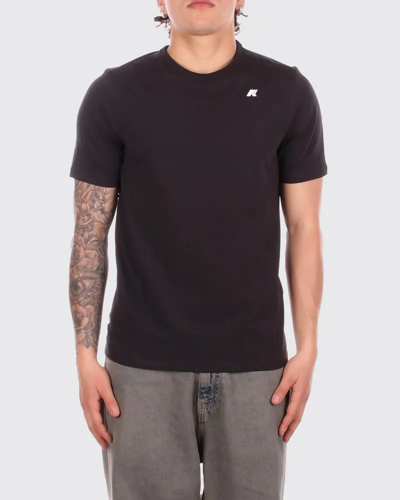 K-Way T-shirt herren Schwarz