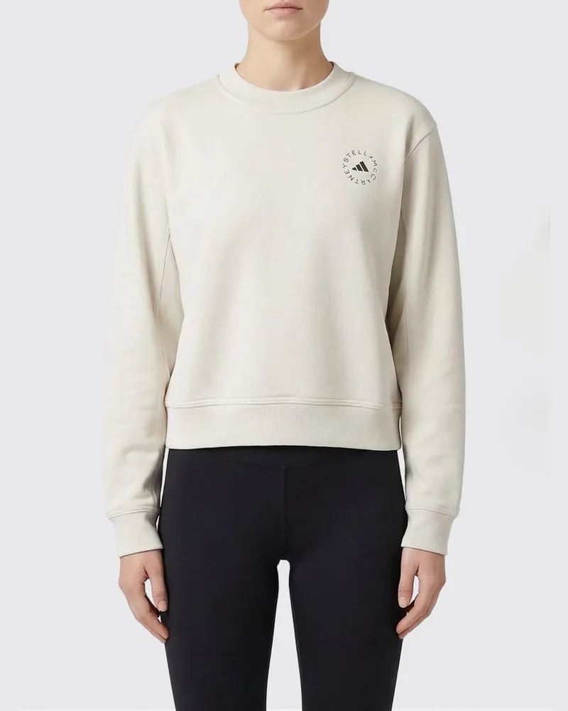 adidas Rundhals-Sweatshirt mit Logo Grau