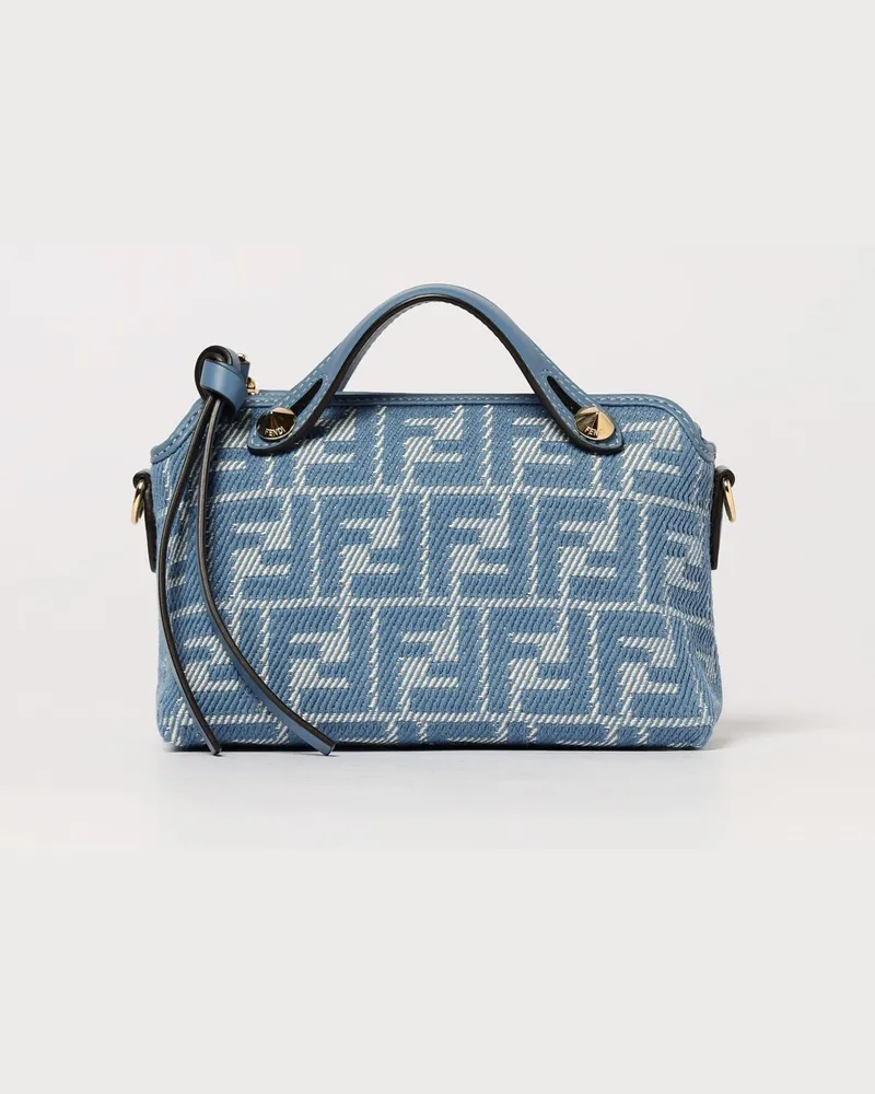 Fendi Schultertasche damen Hellblau