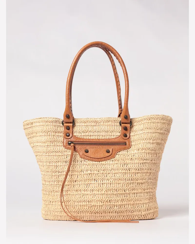 Balenciaga Schultertasche damen Natural