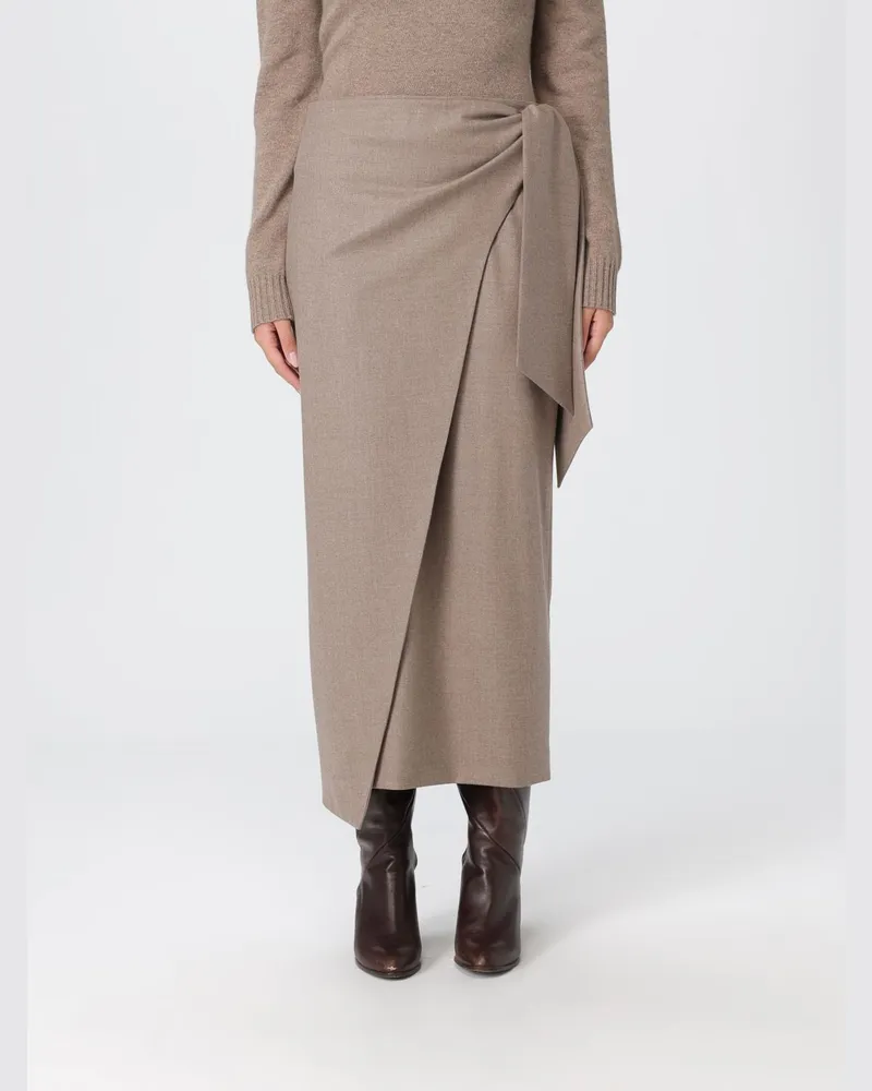 Max Mara Rock damen Taubengrau