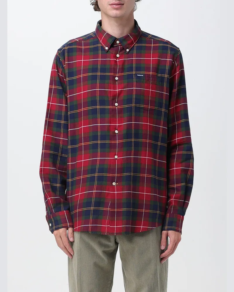 Barbour Hemd herren Rot
