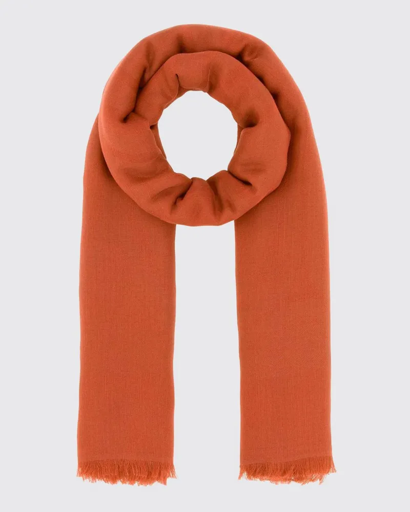 Max Mara Schal aus Baumwollmischung Korall
