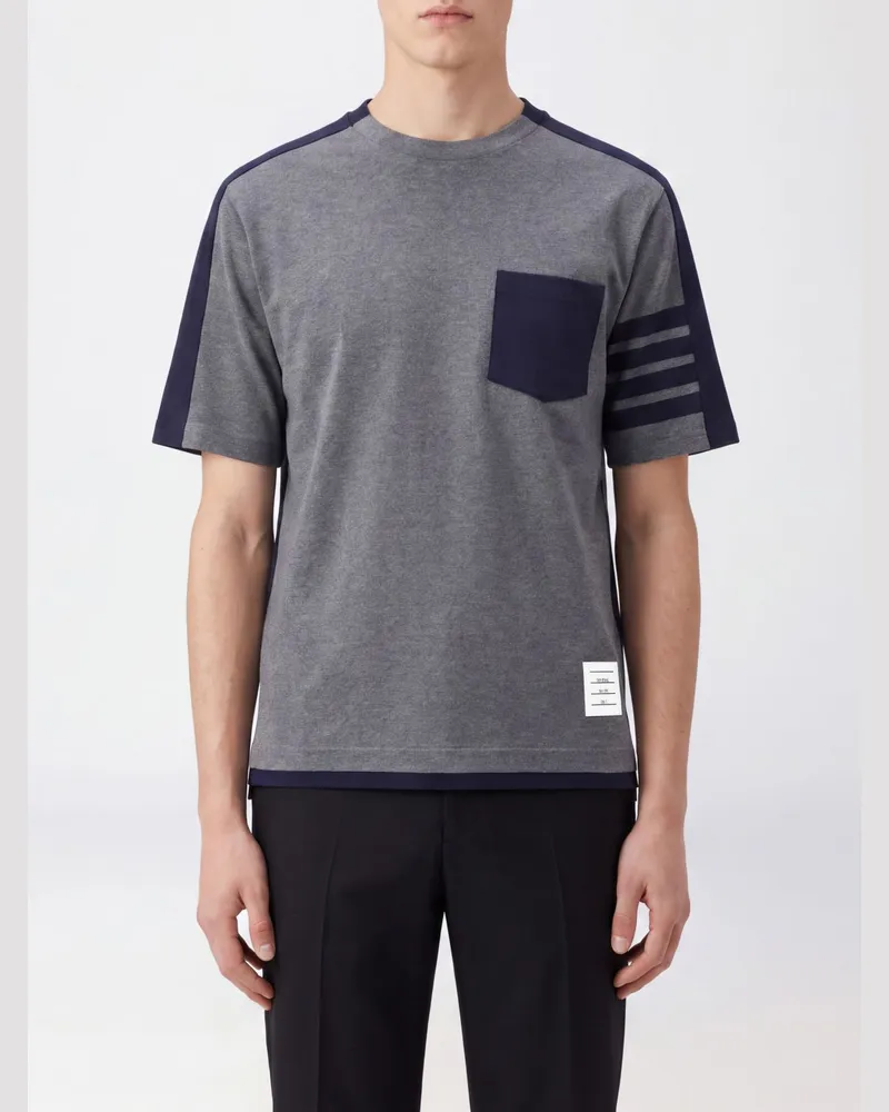 Thom Browne T-shirt herren Grau