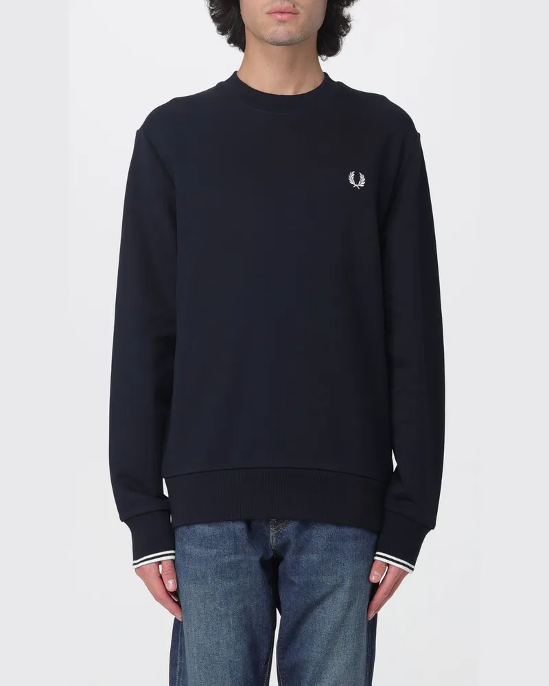 Fred Perry Herren Sweatshirt Blau