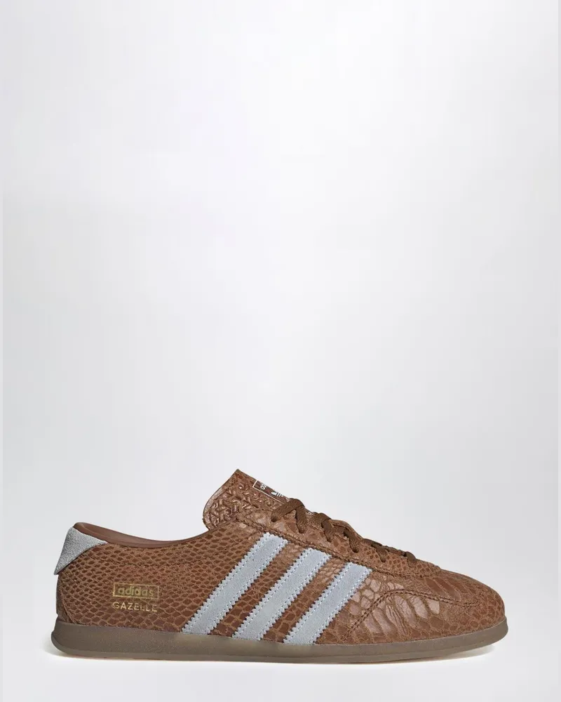adidas Gazelle Lo Pro Sneaker aus Leder mit Python-Print und Logo Braun