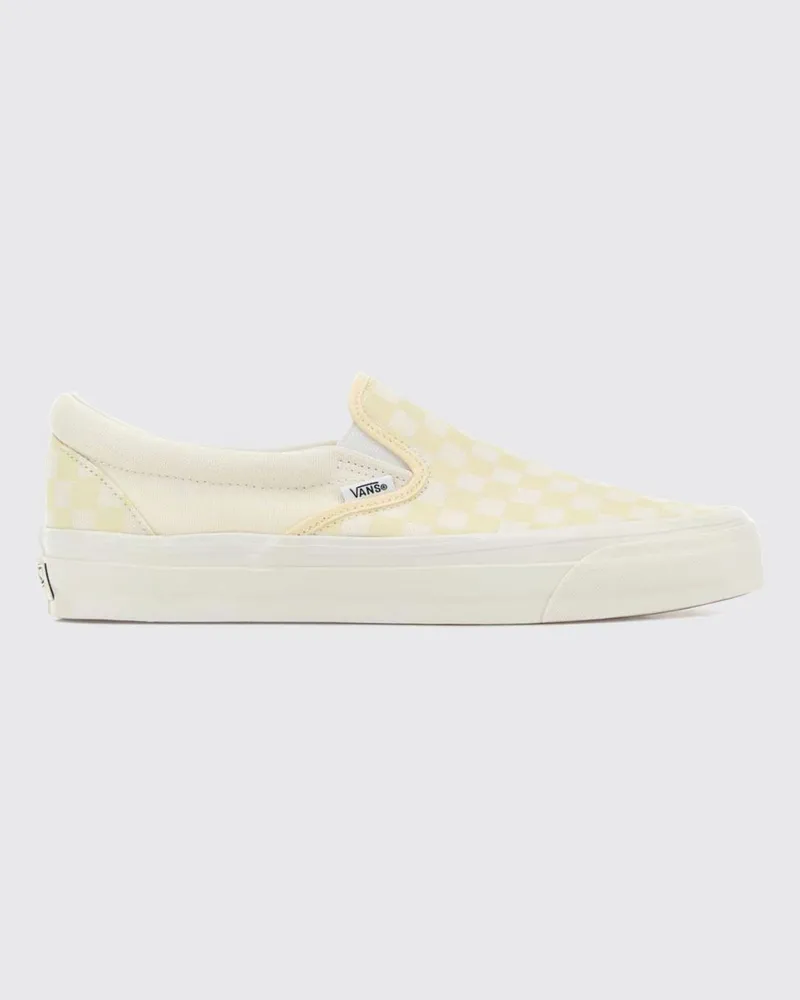 Vans LX Classic Slip-On 98 Karierte Canvas-Sneakers Gelb