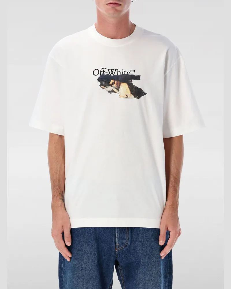 OFF-WHITE T-shirt herren Weiß