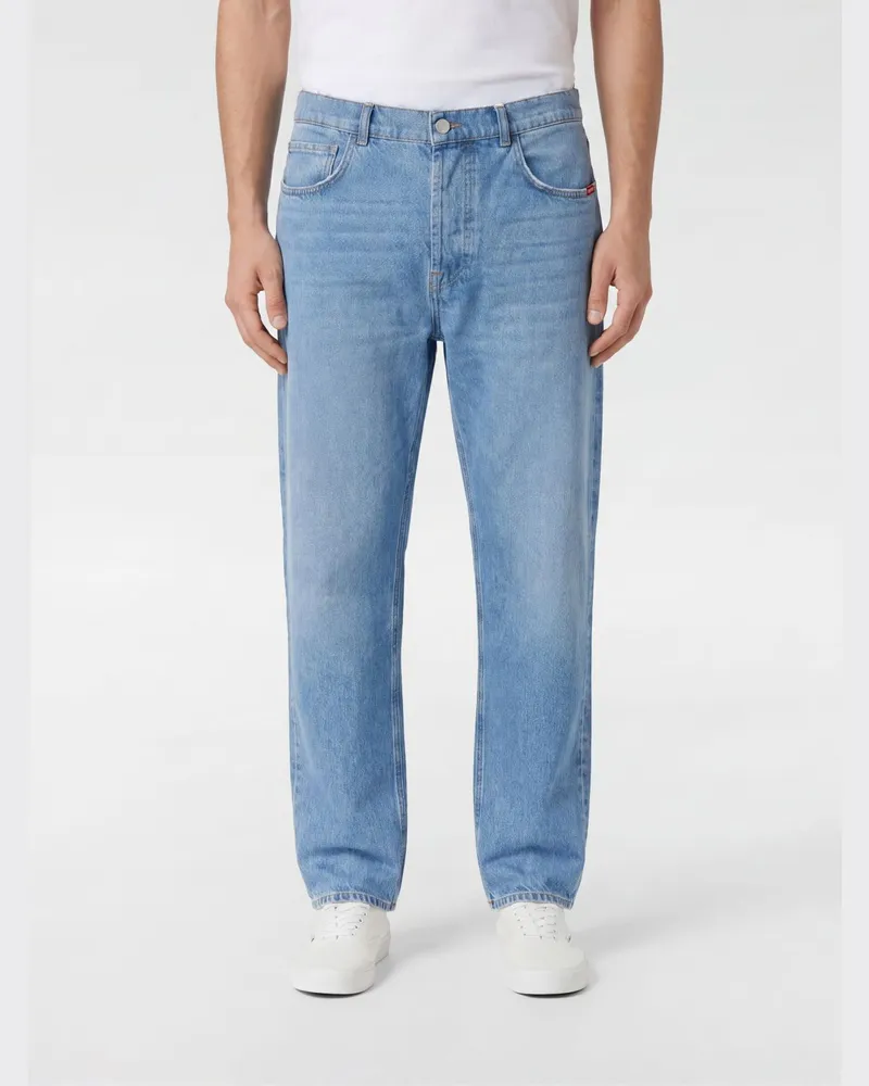 Amish Jeremiah Carrot Fit Jeans aus Denim Blau