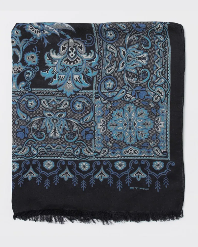 Etro Schal herren Blau