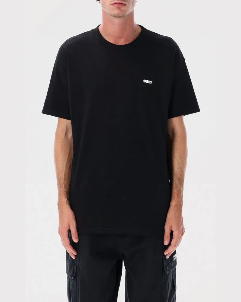 Obey T-shirt herren Schwarz