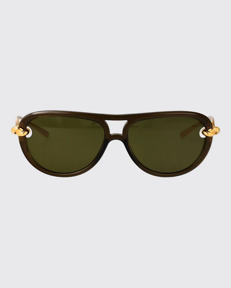 Bottega Veneta BV1418S Sonnenbrille aus Metall und Acetat Grün