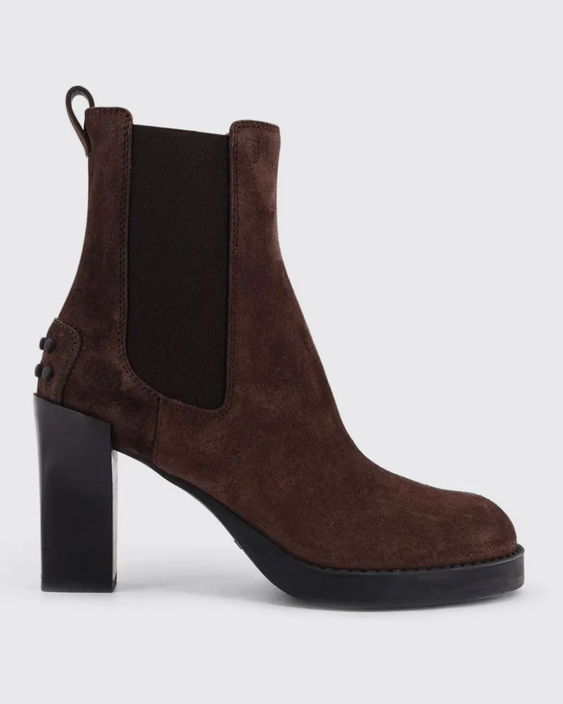 TOD'S Flache stiefeletten damen Braun